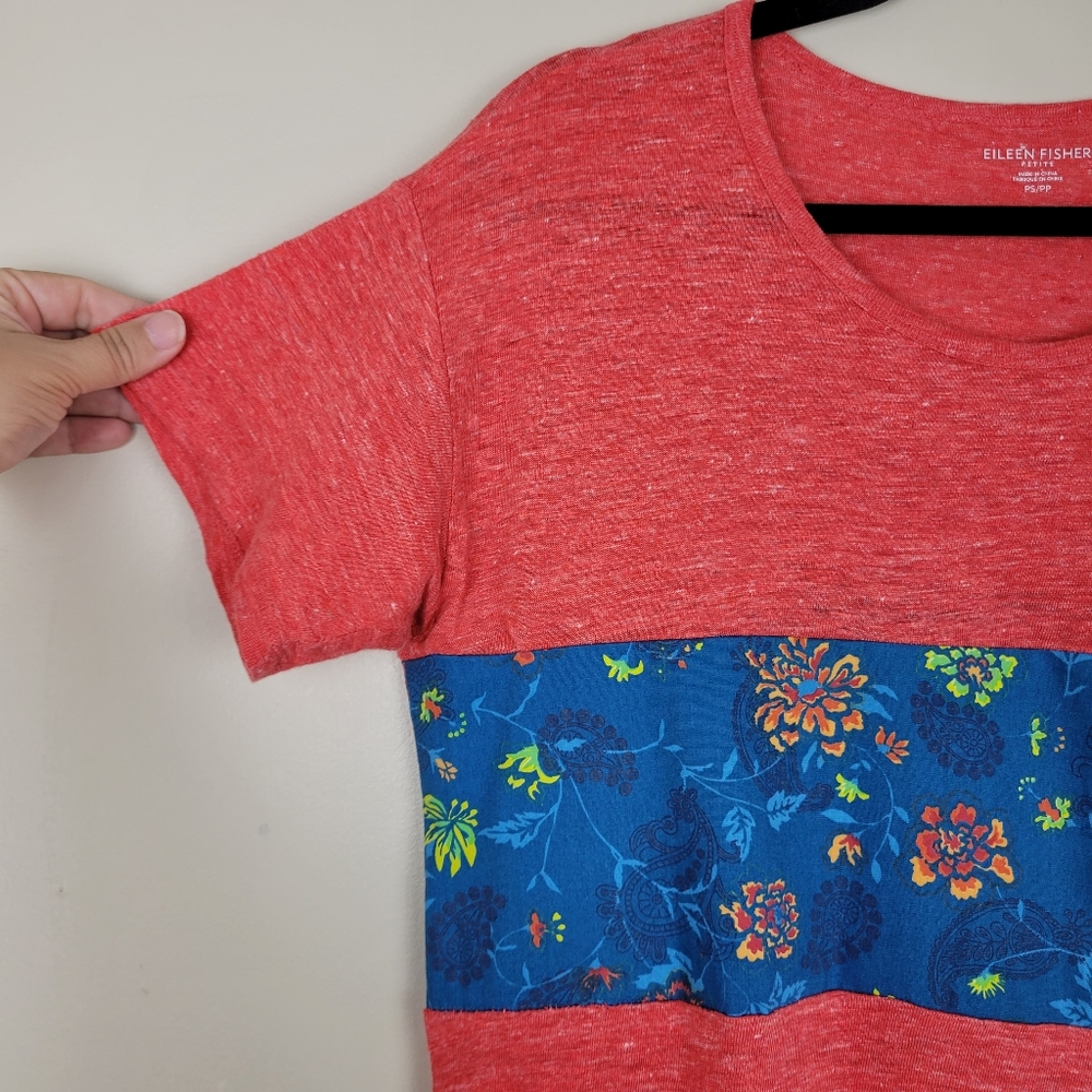 Eileen Fisher Linen T-shirt - Picture 3 of 6